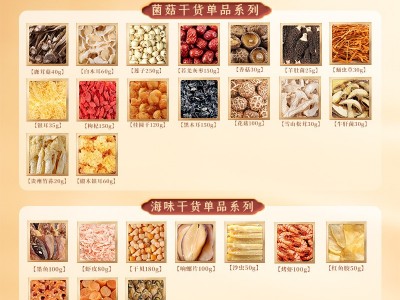 菌菇海味干货六拼礼盒批发中秋节福利山珍海味滋补品礼盒送礼长辈图4