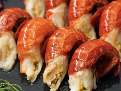 批发商用大号特大号龙虾尾净重无冰衣湖北稻田虾球新鲜地道特产图2