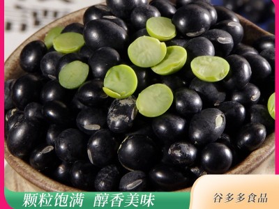 低温烘焙熟黑豆五谷杂粮绿心黑豆磨粉豆浆原料靑仁黑豆批发图3