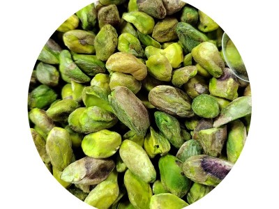 伊朗开心果仁碧绿去壳原味生果烘焙原料糕点无壳半片整粒整箱批发图5