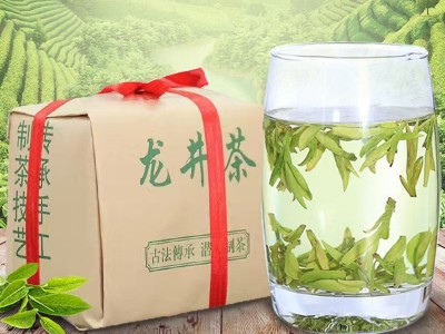 2025年明前龙井茶新茶250克浙江龙井茶叶自己喝绿茶牛皮纸包装批图2