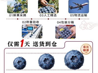 【京东快递】云南花香蓝莓L25鲜果新鲜水果中特大果当季时令批发图4