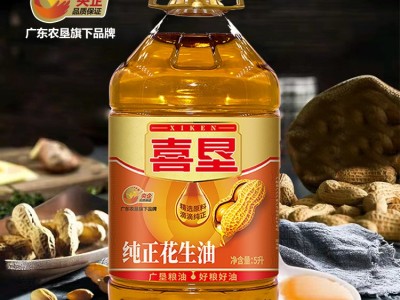 喜垦纯正花生油5L物理压榨一级花生油5升批发食用油广垦量大咨询图3