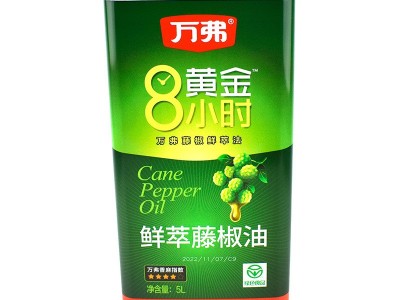 四川峨眉山万弗藤椒油5L餐饮铁桶装米线凉拌菜包邮四星鲜萃藤椒油图5