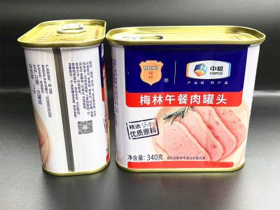 正宗中粮梅林午餐肉罐头方便速食螺蛳粉泡面早餐火锅配菜批发图5
