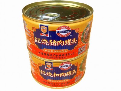 上海梅林红烧猪肉罐头整箱加热即食红烧扣肉下饭菜熟食红烧肉食品图5