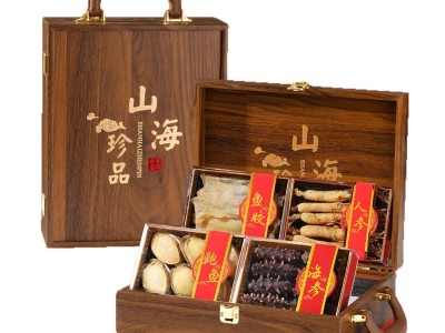 福利爆款四拼厂家批发礼盒高端海参鲍鱼鱼胶人参年货长辈中秋春节图5