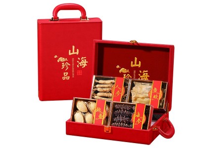 福利爆款四拼厂家批发礼盒高端海参鲍鱼鱼胶人参年货长辈中秋春节图4