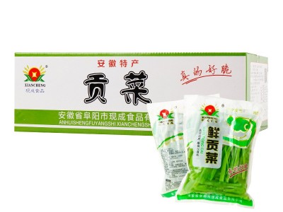 工厂直营量大从优鲜贡菜清水贡菜1000g*10袋/箱贡菜苔干苔菜图2