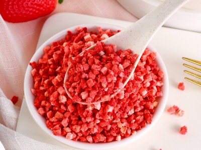 冻干FD草莓粒 草莓丁冻干草莓碎 1-5mm 烘焙蛋糕装饰代餐水果茶图4