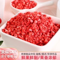 冻干FD草莓粒 草莓丁冻干草莓碎 1-5mm 烘焙蛋糕装饰代餐水果茶