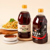 古法小磨芝麻香油传正宗石磨水代法一件代发白芝麻油纯正黑芝麻