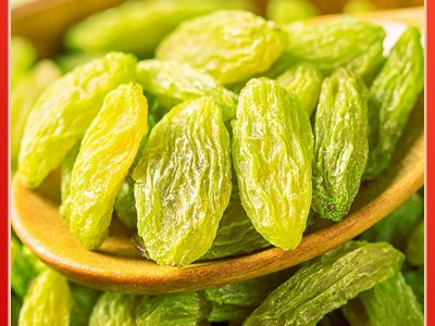 新疆绿香妃葡萄干吐鲁番大颗粒甜提子散装量大批发蜜饯休闲零食图2