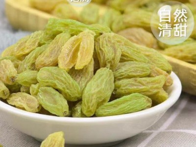 新疆吐鲁番绿葡萄干20斤散装现货无核绿葡萄干零食果干批发图3