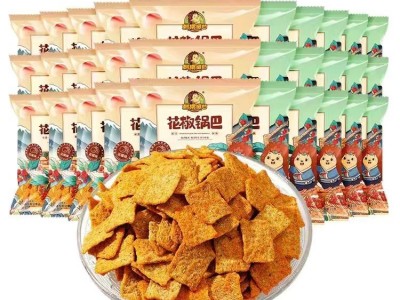 刺猬阿甘花椒锅巴15gx60袋网红办公室袋装小零食解馋小吃麻辣食品图5