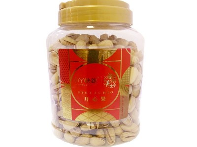 小丫快跑开心果400g750g罐坚果干果零食ktv夜场年货批发开口手剥图5