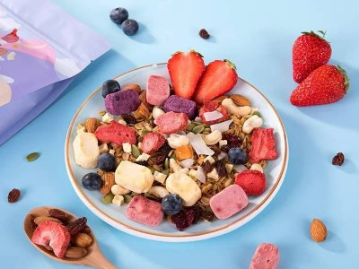 小丫快跑400g*3组合装低温烘焙非油炸谷物燕麦片干吃代早餐批发代图4