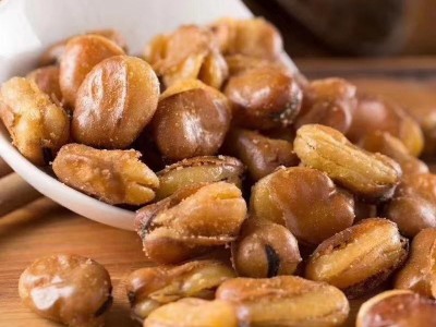 厂家供应办公小零食户外露营牛肉味兰花豆蚕豆20斤/箱批发五香图2