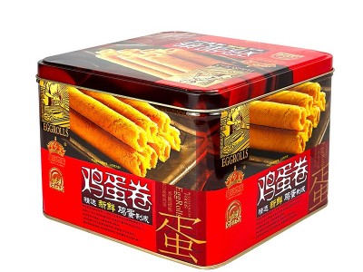 皇冠世家黄油手作蛋卷308g传统鸡蛋卷蛋酥卷饼干特产零食伴手送礼图5