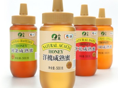中粮山萃蜂蜜250g洋槐成熟蜜槐花枣花椴树挤压瓶装优选原产图2