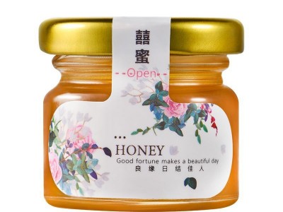 花汇宝土蜂蜜纯正天然蜂巢蜜28g小罐喜蜜结婚创意蜂蜜伴手礼批发图4