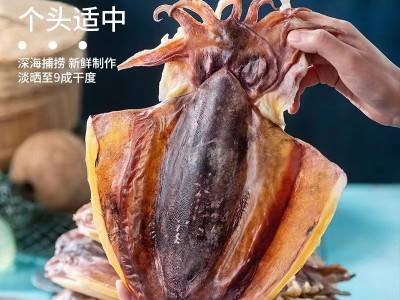 新鲜淡晒墨鱼干乌贼干目鱼干煲汤煮粥营养鲜美水产海鲜干货图2