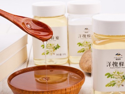 洋槐蜂蜜原蜜液态槐花蜜峰蜜蜂场农家批发500克食用液态 土蜂蜜厂图2