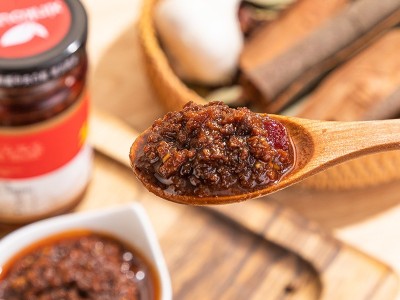 山东海虾肉酱香菇海参酱牛肉驴肉酱香椿酱蒜蓉调味酱批发一件代发图3