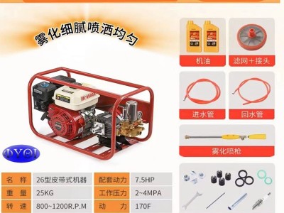 厂家直销汽油喷雾器三缸柱塞泵打药机高压园林果树农用水泵加黄油图3