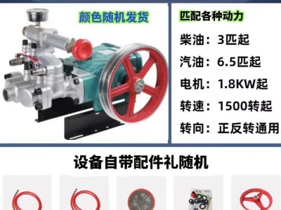 厂家批发海顺农用汽油喷雾器三缸柱塞泵打药机免黄油高压陶瓷款图5
