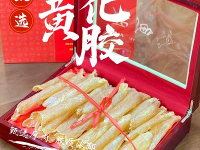 H1淡干黄花胶老鱼胶海味干货批发孕妇滋补干花胶黄花胶筒鲜炖鱼胶图4