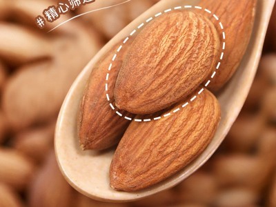 巴旦木仁500g原味生熟大杏仁片去壳巴坦木坚果烘焙扁桃仁整箱批发图4