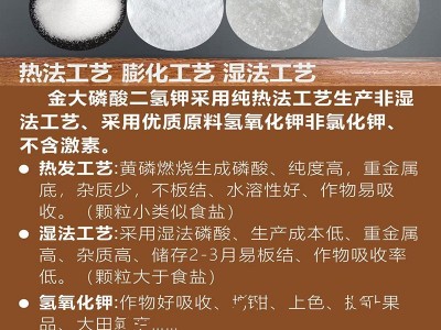 磷酸二氢钾肥料1千克 四川什邡磷钾肥 膨化磷酸二氢钾果树肥图4