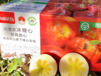 新疆阿克苏冰糖心苹果产地直发核心红旗坡农场种植基地现发孕妇图4