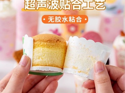 卡通纸杯蛋糕食品级烘焙专用插牌耐高温立体蛋糕杯50只少女心图5