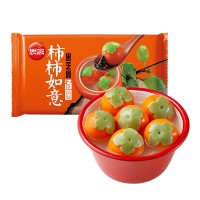 思念柿柿如意汤圆柿子万事事元宵卡通黑芝麻馅料糯米速冻多种口味
