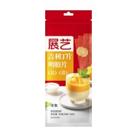 展艺吉利丁片10*5g明胶片布丁慕斯蛋糕原料凝胶片自制奶酪棒原料