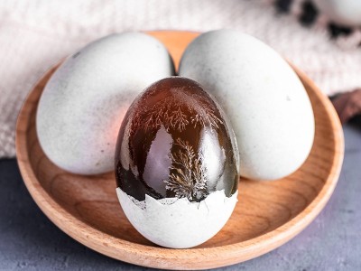 金奇香松花皮蛋 20只装新鲜鸭蛋皮蛋瘦肉粥厂家批发图4