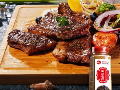 黑胡椒碎500g瓶装细黑椒碎 家用商用西餐料理披萨烘焙牛排配料图2