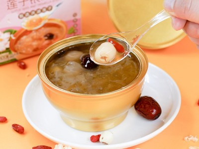 【华贵】莲子银耳羹258g/盒*8礼盒装即食装 厂家直供莲子银耳 礼盒图2