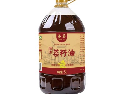 小榨纯正黄菜籽油商用食用油5升整箱家用餐饮粮油厂家图5