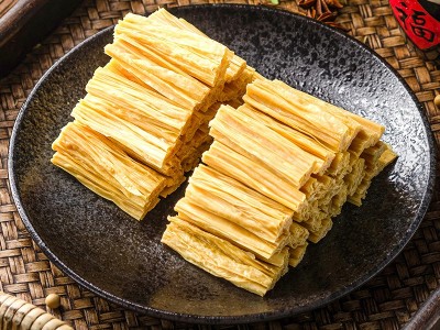 腐竹干货批发头层腐皮不含胶纯正手工火锅食材黄豆皮段非特级图4