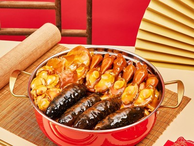 大盆菜佛跳墙预制菜金汤炖盅海鲜春节送礼大海参礼盒装批发鲍鱼图4