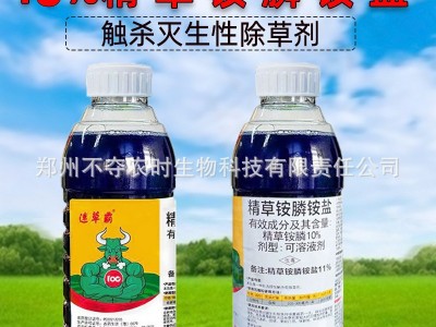 精草铵膦铵盐果园荒地荒山恶性杂草牛筋草小飞蓬农药除草剂批发图2
