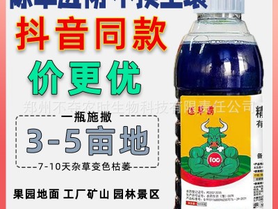 精草铵膦铵盐果园荒地荒山恶性杂草牛筋草小飞蓬农药除草剂批发图5