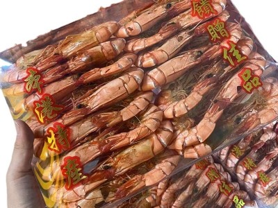 九节虾斑节虾干干即食特大号大号烤虾干特大号烤对虾零食海鲜干货图5