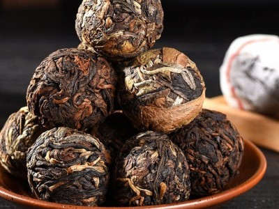 云南龙珠熟茶茶叶普洱茶滑竹梁子生茶古树厂家黑茶普洱大叶种图2