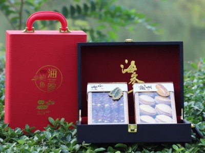 年货海鲜礼盒大连特产速食海参鲍鱼双拼干货送长辈即食昱姝海参图2