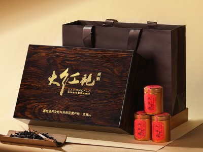 武夷山特级大红袍岩茶乌龙茶叶正山小种礼盒装送礼高档礼品金骏眉图2