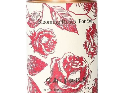 新鲜冻干墨红玫瑰玫瑰花冠茶整朵罐装批发冻干花冠罐装礼盒装批发图5